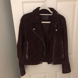 Blank nyc burgundy suede jacket
